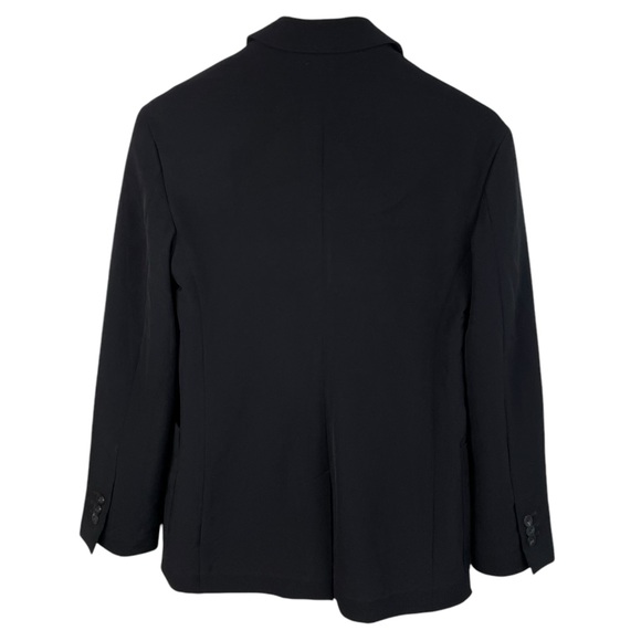 Express Karlie Kloss Printed Cuff Easy Fit Blazer Solid Black Women's Size XS - Picture 2 of 7